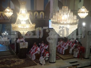 ""بالصور"القمص بيشوي المحرقي راعى كنيسة السيدة العذراء مريم بمدينة الخارجة يلقى كلمة شكر لجميع القيادات التنفيذية فى مصر والوادى الجديد""