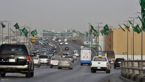 Traffic flows on February 18, 2011 on a
