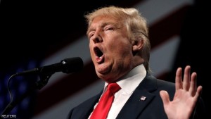 Republican presidential nominee Donald Trump speaks at a campaign rally in Reno