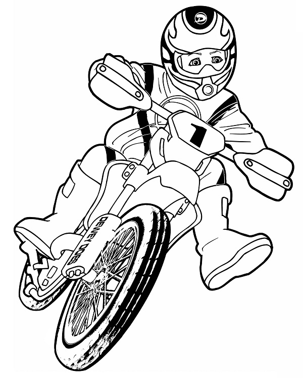 رسومات عن سباق الدراجات للأطفال