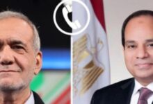 الرئيس السيسشي والرئيس الإيراني