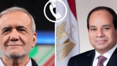 الرئيس السيسشي والرئيس الإيراني