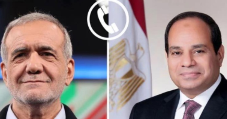 الرئيس السيسشي والرئيس الإيراني